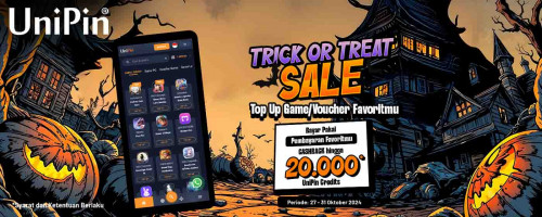 UniPin Trick or Treat Sale – Halloween Edition: Top Up di UniPin Sekarang!